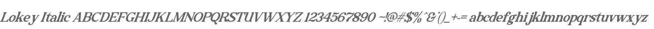 Lokey Italic