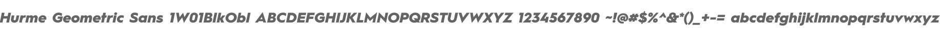Hurme Geometric Sans 1W01BlkObl