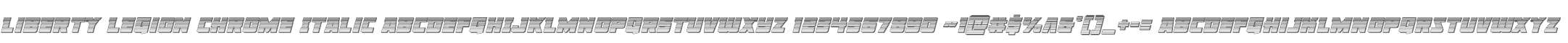 Liberty Legion Chrome Italic