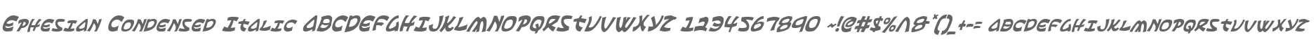 Ephesian Condensed Italic