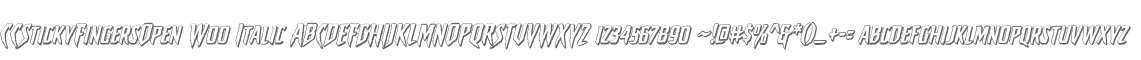 CCStickyFingersOpen W00 Italic