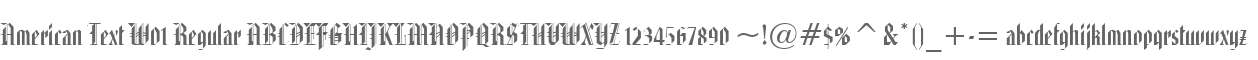 American Text W01 Regular