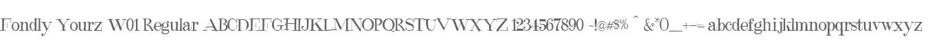 Fondly Yourz W01 Regular