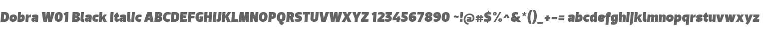 Dobra W01 Black Italic