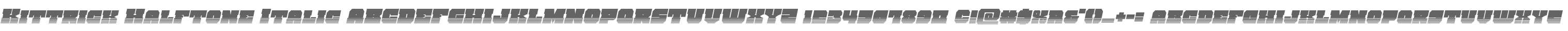 Kittrick Halftone Italic