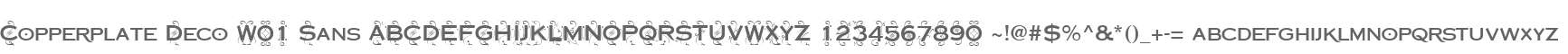 Copperplate Deco W01 Sans