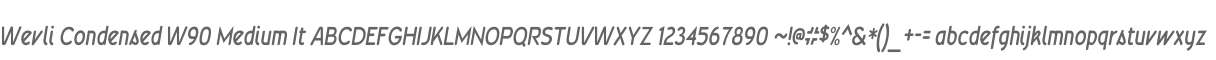 Wevli Condensed W90 Medium It