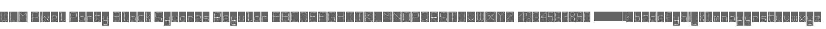 WLM Pixel Party Black Squares Regular