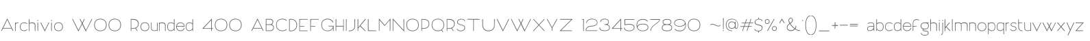 Archivio W00 Rounded 400