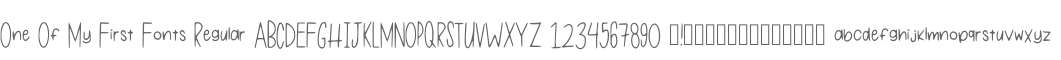 One Of My First Fonts Regular