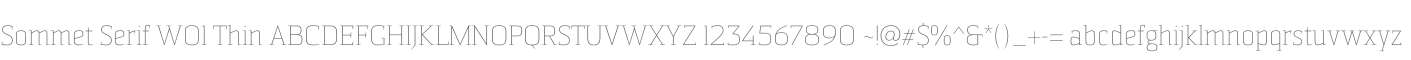 Sommet Serif W01 Thin