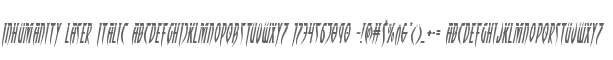 Inhumanity Laser Italic
