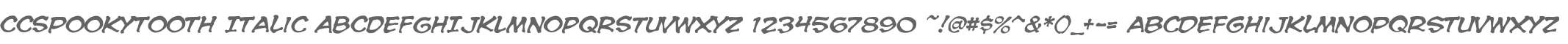 CCSpookytooth Italic