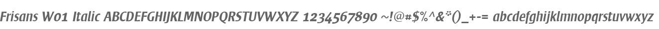 Frisans W01 Italic