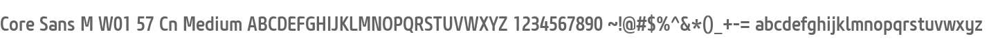 Core Sans M W01 57 Cn Medium