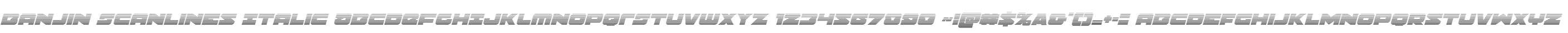 Banjin Scanlines Italic