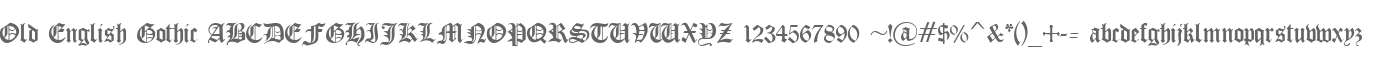 Old English Gothic