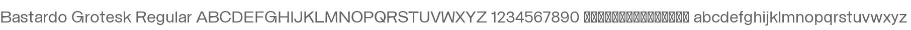 Bastardo Grotesk