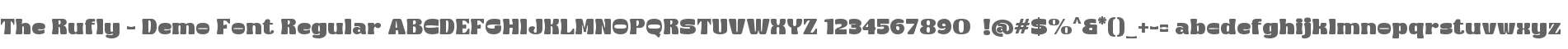The Rufly - Demo Font