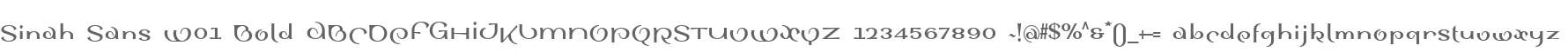 Sinah Sans W01 Bold