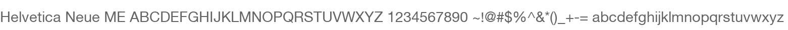 Helvetica Neue ME