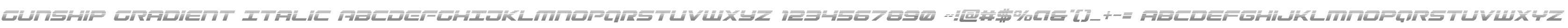 Gunship Gradient Italic