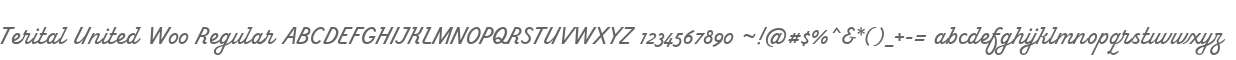 Terital United W00 Regular