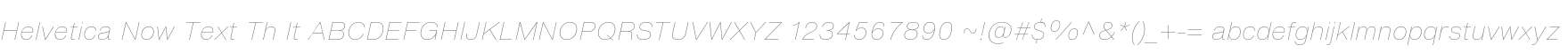 Helvetica Now Text Th It