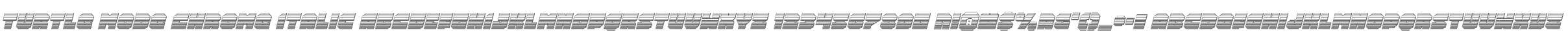Turtle Mode Chrome Italic