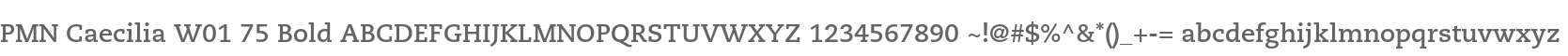 PMN Caecilia W01 75 Bold