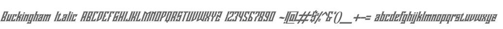 Buckingham Italic
