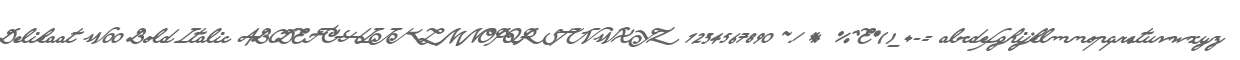 Delikaat W00 Bold Italic