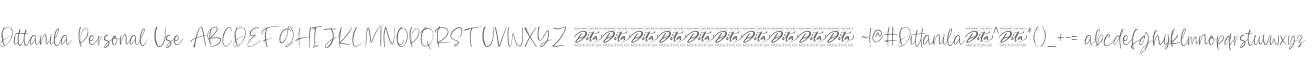 Dittanila Personal Use