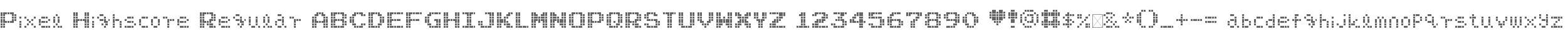 Pixel Highscore