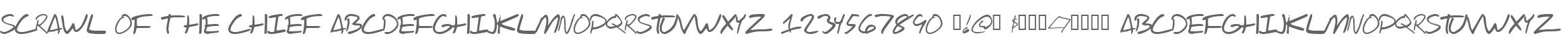 Scrawl Of The Chief