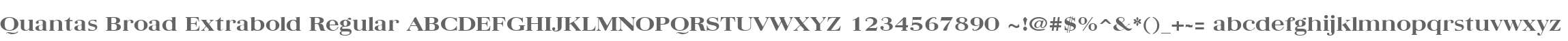 Quantas Broad Extrabold Regular