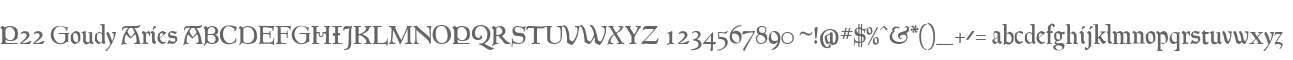 P22 Goudy Aries
