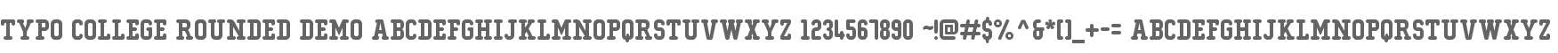 Typo College Rounded Demo