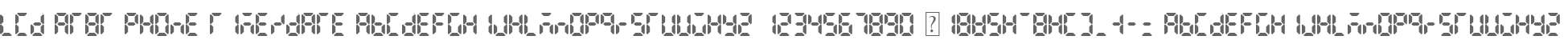 LCD AT&T Phone Time/Date