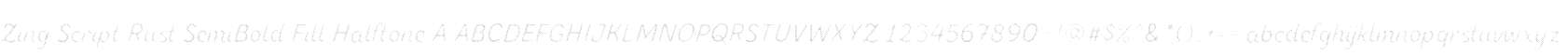 Zing Script Rust SemiBold Fill Halftone A