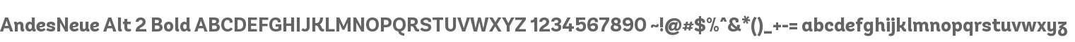 AndesNeue Alt 2 Bold