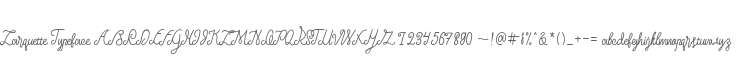 Larquette Typeface