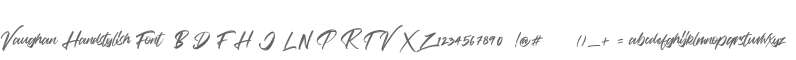 Vaughan Handstylish Font
