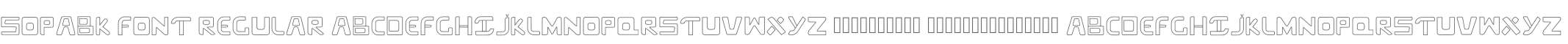 Sopabk Font