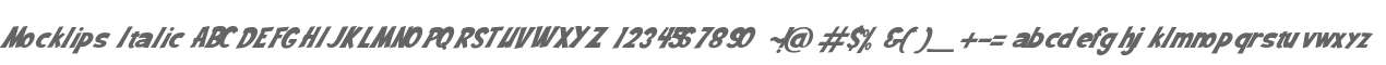 Mocklips Italic