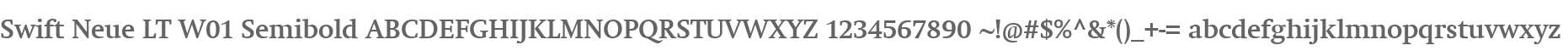 Swift Neue LT W01 Semibold