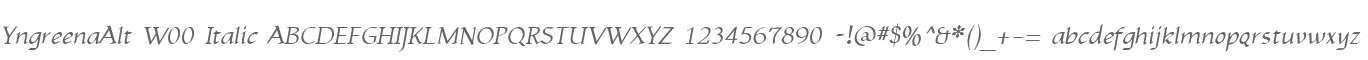 YngreenaAlt W00 Italic