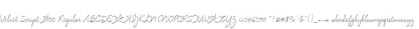 Velvet Script W00 Regular