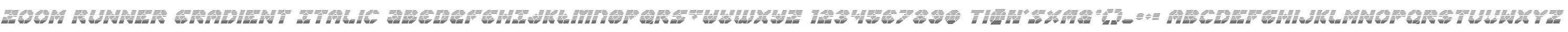 Zoom Runner Gradient Italic