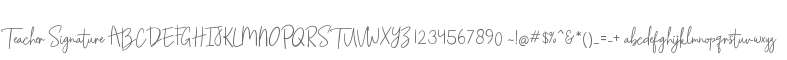 Teacher Signature